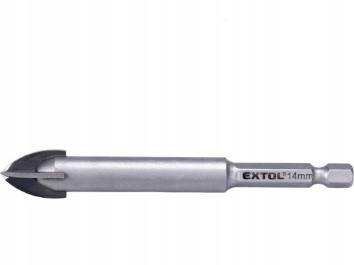 WIERTŁO DO SZKŁA 14mm GRESU PŁYTEK GLAZURY CERAMIKI 4 OSTRZA HEX