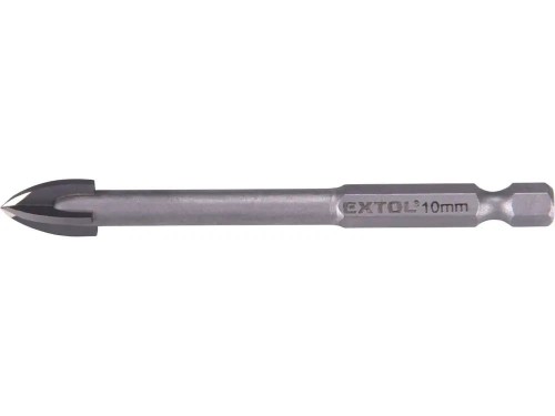 WIERTŁO DO SZKŁA 10mm GRESU PŁYTEK GLAZURY CERAMIKI 4 OSTRZA HEX