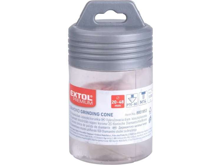 OTWORNICA DO PŁYTEK STOŻEK DIAMENTOWY ŚCIĘTY FREZ DO GRESU 20-48 mm M14