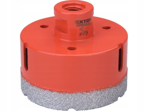 OTWORNICA DIAMENTOWA KORONKA WIERTŁO 75mm M14 DO GRESU PŁYTEK GLAZURY