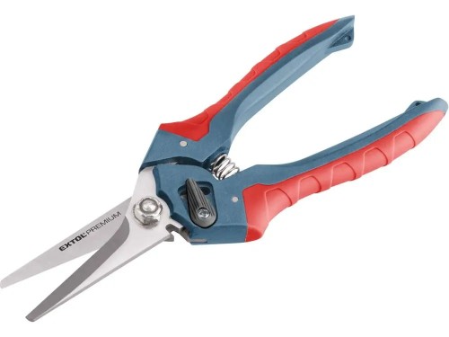 NOŻYCE TECHNICZNE UNIWERSALNE 210mm INOX DO GUMY SKÓRY LINY TEKSTYLIÓW