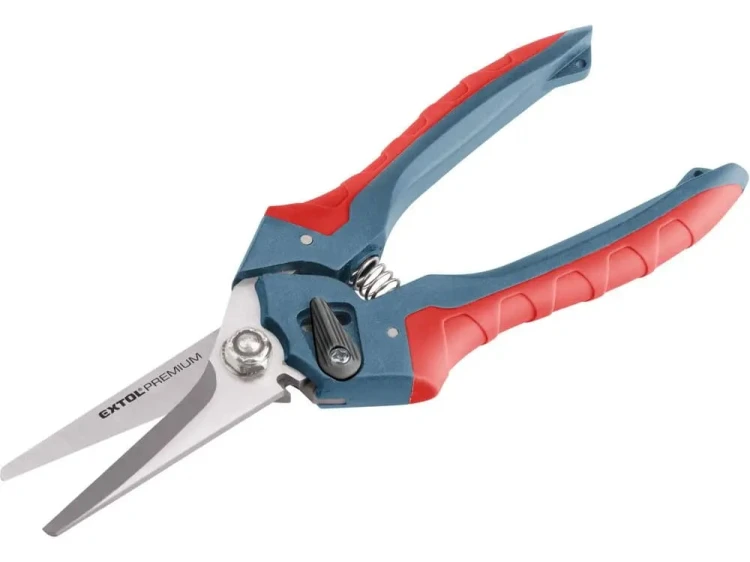 NOŻYCE TECHNICZNE UNIWERSALNE 210mm INOX DO GUMY SKÓRY LINY TEKSTYLIÓW