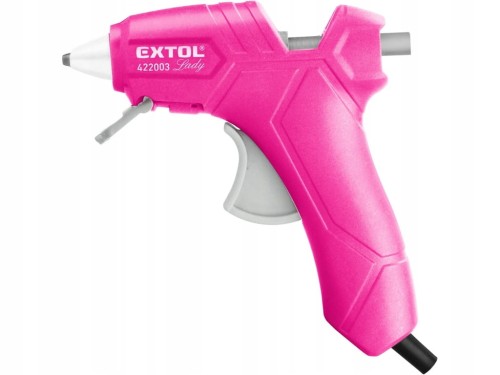 Pistolet do kleju na gorąco RÓŻOWY 7,2mm 200 °C 70W Extol LADY 422003