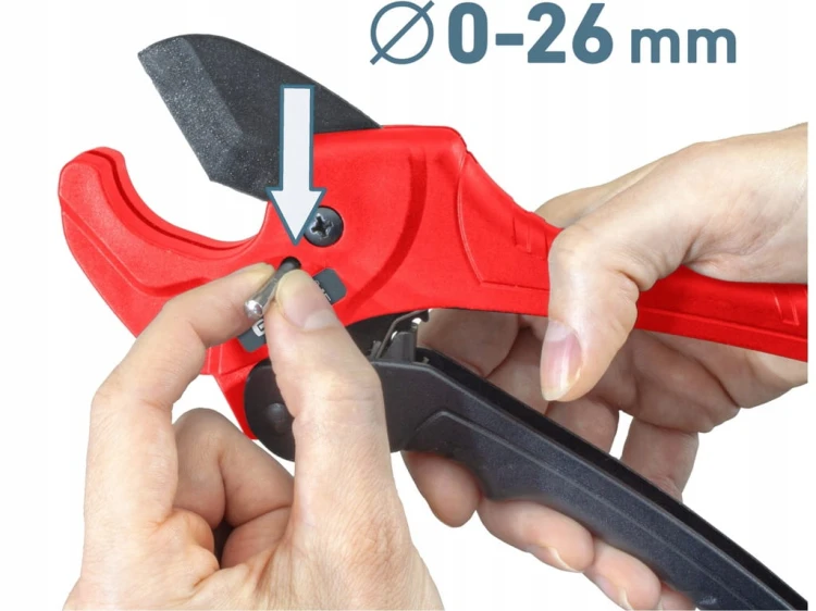 OBCINACZKI ZAPADKOWE NOZYCE OBCINAKI DO CIĘCIA RUR NOŻYCZKI DO PEX 0-42MM