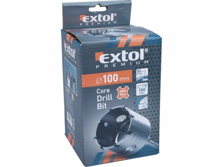 OTWORNICA DO BETONU KORONKA WIERTŁO KORONOWE WIDIA 100mm SDS+ EXTOL