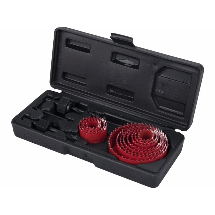 Zestaw otwornic do drewna GK mebli Extol Premium, 12 średnic Ø19-76mm