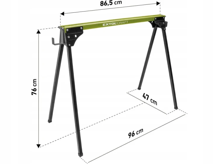 ZESTAW KOBYŁKI BUDOWLANE STOJAK KOZA KOZIOŁEK WARSZTATOWY 2 SZT 76cm 900kg