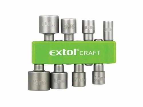 NASADKI KLUCZE NASADOWE DO WKRĘTARKI WIERTARKI 5-13mm 8szt 1/4" HEX