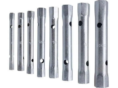 KLUCZE RUROWE 6-22mm ZESTAW 8 szt MATERIAŁOWE ETUI + 2 UCHWYTY DO KLUCZY