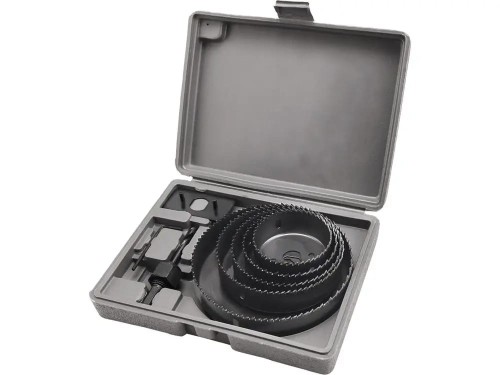 Zestaw otwornic do drewna płyt GK mebli EXTOL CRAFT 1807 64mm-127mm
