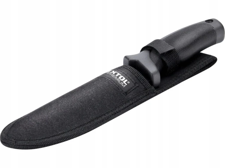 Nóż myśliwski z kaburą ostry survival na ryby do lasu 290/170mm