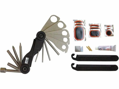 ZESTAW NARZĘDZI ROWEROWYCH Z ETUI multitool do naprawy koła roweru