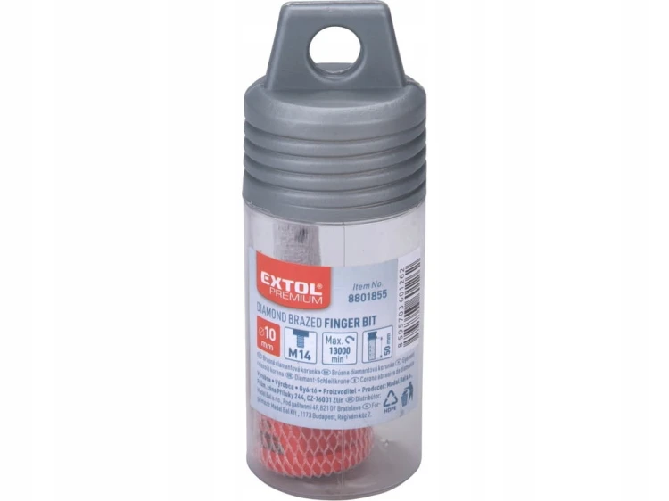 KORONKA FREZ DIAMENTOWY DO SZLIFOWANIA PŁYTEK GRESU GLAZURY 10x50 mm M14