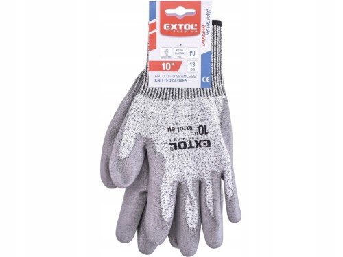 RĘKAWICE ROBOCZE OCHRONNE BUDOWLANE RĘKAWICZKI ANTYPRZECIĘCIOWE 10" XL PU