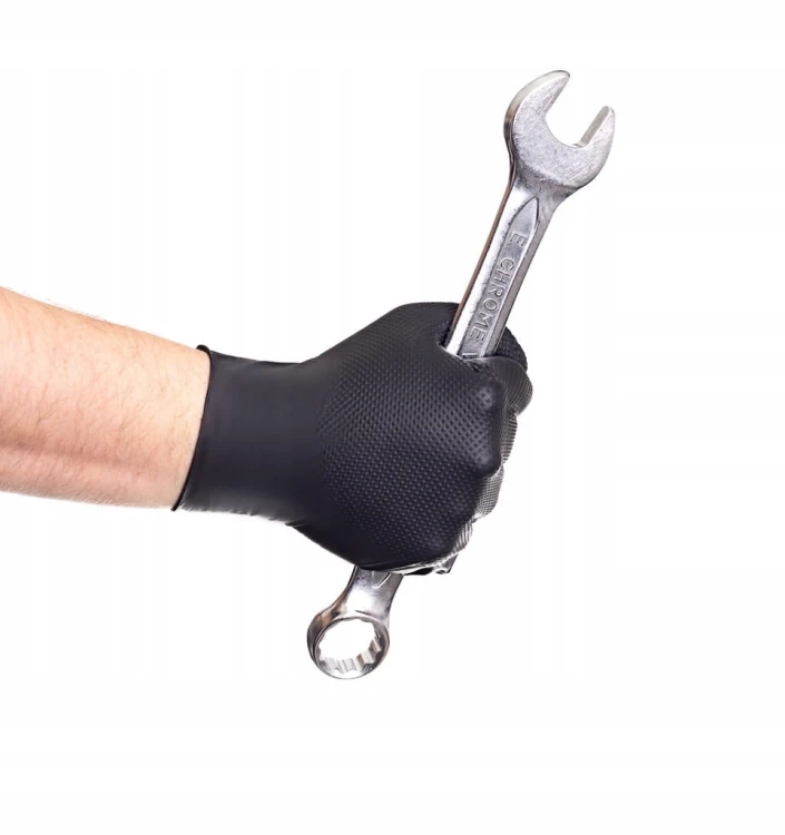 RĘKAWICE RĘKAWICZKI NITRYLOWE BARDZO MOCNE ROBOCZE ROZMIAR 10 XL - 50 SZT