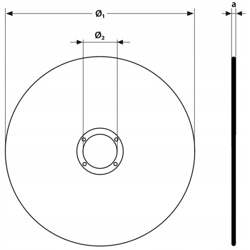TARCZA DO CIĘCIA METALU 125 X 1.0 MM do szlifierki kątowej otwór 22,2 mm
