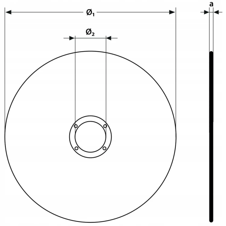 TARCZA DO CIĘCIA METALU 125 X 1.0 MM do szlifierki kątowej otwór 22,2 mm