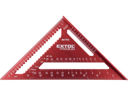 Kątownik stolarski ciesielski 300mm Aluminiowy ze stopką 30x30 przymiar EXTOL PREMIUM