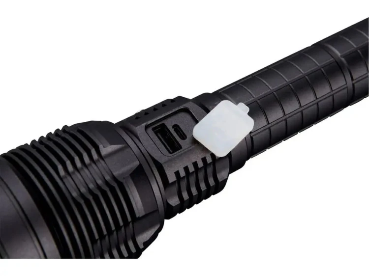 LATARKA SZPERACZ AKUMULATOROWA POWERBANK 8000lm OŚWIETLENIA LED ZOOM MOCNA