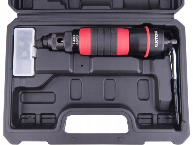 NITOWNICA ADAPTER DO NITÓW NA WKRĘTARKĘ 2,4-4,8mm WALIZKA i GŁOWICE ZESTAW