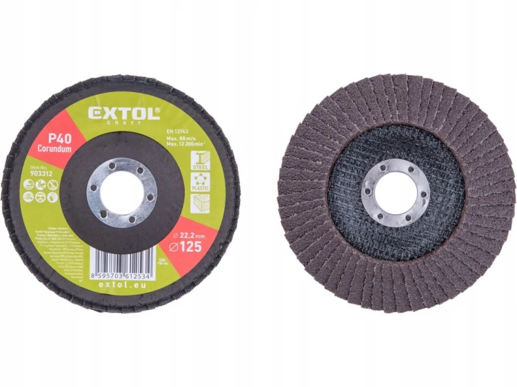Tarcza Listkowa 125 mm P40 Do Szlifowania Metalu Stali Drewna