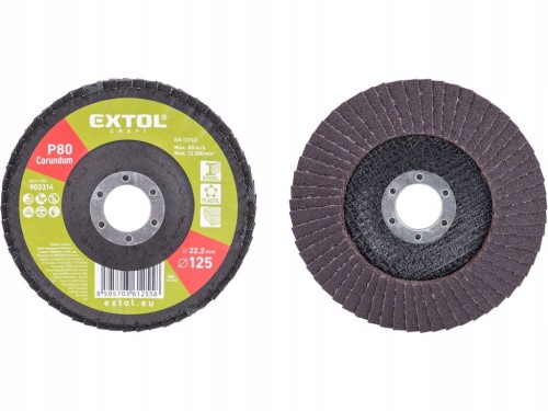 Tarcza Listkowa 125 mm P80 Do Szlifowania Metalu Stali Drewna