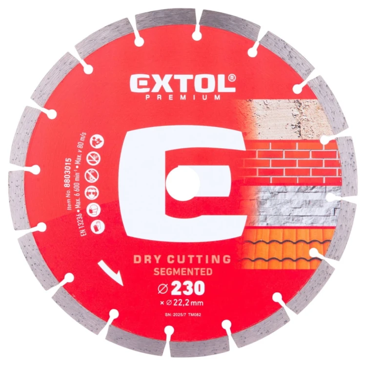 Tarcza Diamentowa 230 Do Betonu Granitu Kostki Cegły Dachowek Segment