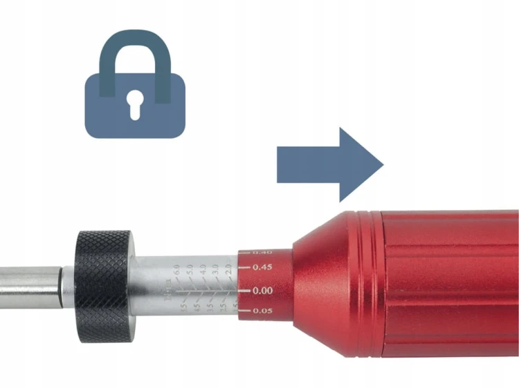 Wkrętak Dynamometryczny 1/4" 1-6Nm śrubokręt do bitów grotów do broni