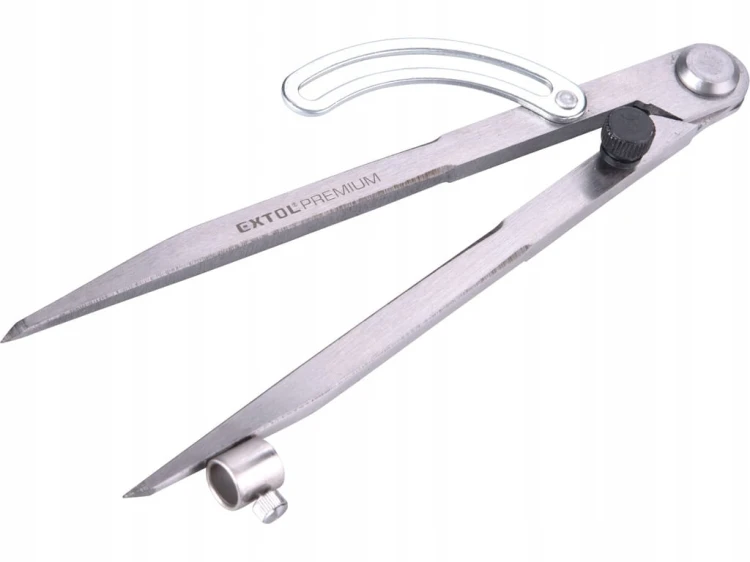 Cyrkiel Kreślarski Metalowy Z Blokadą Zakres 0-280 mm