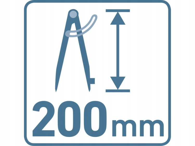 Cyrkiel Kreślarski Metalowy Z Blokadą Zakres 0-280 mm