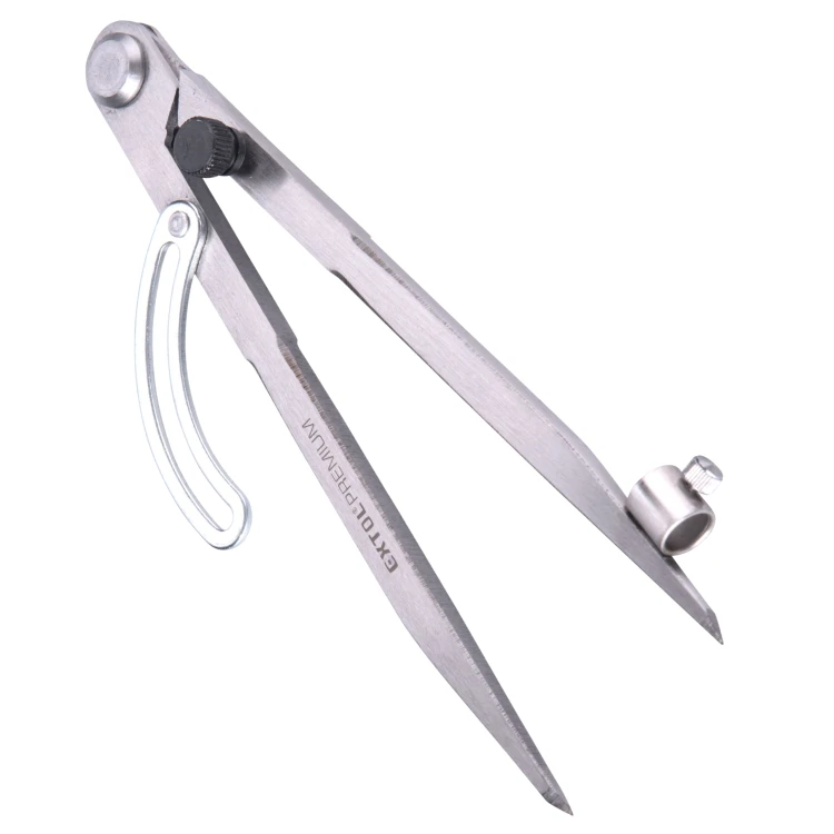 Cyrkiel Kreślarski metalowy 0–280 mm Stolarski z Blokadą i Uchwytem Na Ołówek Extol Premium