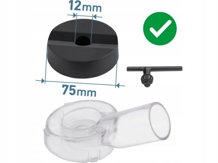 STOJAK NA WIERTARKĘ STATYW WIERTARSKI Z GŁOWICĄ 1-10mm METALOWY REGULOWANY