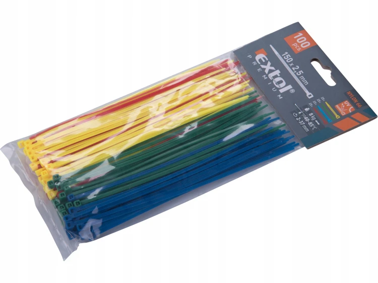 opaski-montazowe-extol-premium-mix-kolorow-150mm