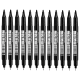 marker-permanentny-dwustronny-czarny-25mm-08mm-zestaw-12-szt
