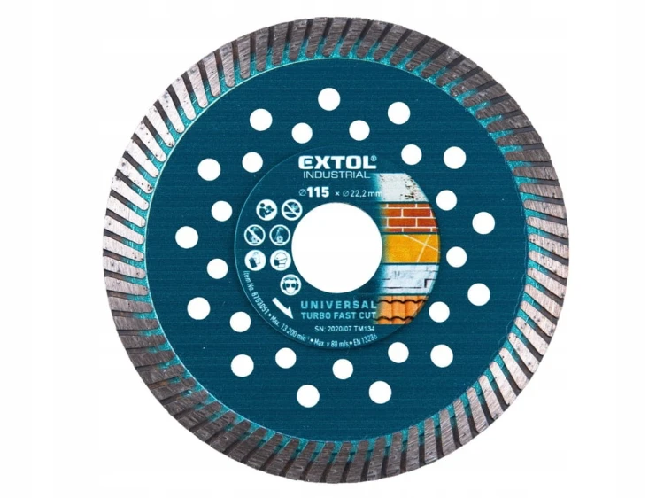 TARCZA DIAMENTOWA TURBO 115mm do ciecia żelbetu betonu kostki krawężników