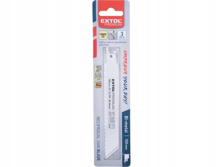 BRZESZCZOT DO PIŁY SZABLASTEJ LISICY DO METALU 150 mm 14TPI 3 szt