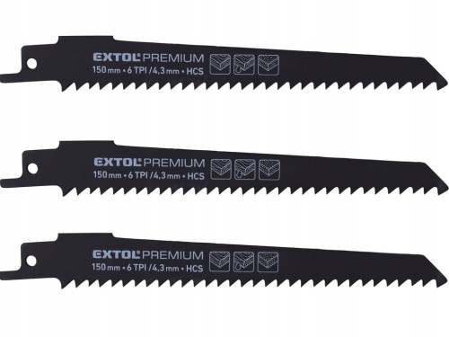 BRZESZCZOT DO PIŁY SZABLASTEJ LISICY DO DREWNA 150 mm 6TPI 3 szt
