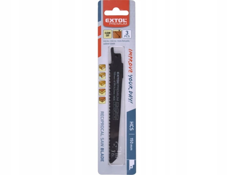 BRZESZCZOT DO PIŁY SZABLASTEJ LISICY DO DREWNA 150 mm 6TPI 3 szt