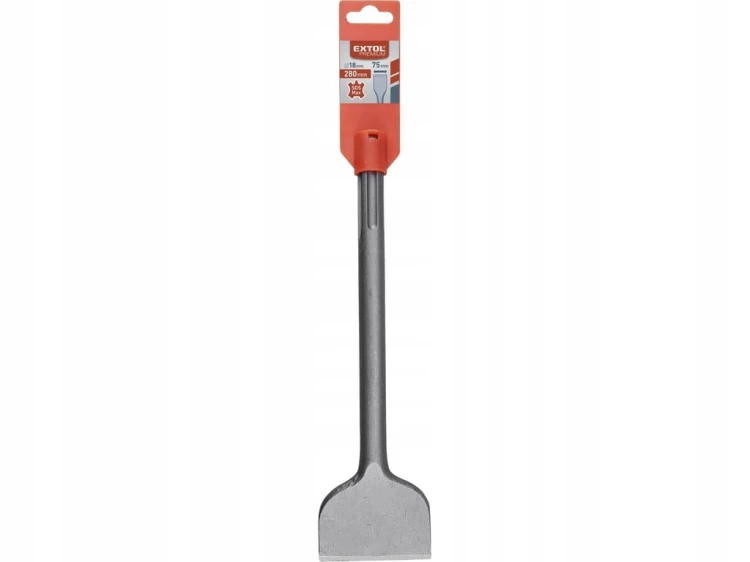 Dłuto płaskie przecinak SDS-MAX 75/280 mm do betonu płytek EXTOL PREMIUM