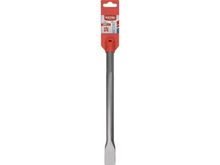 Dłuto płaskie przecinak SDS-MAX 25/280 mm do betonu EXTOL PREMIUM