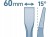 Dłuto płaskie przecinak SDS-plus 50x250 mm odgięte 15° do płytek betonu