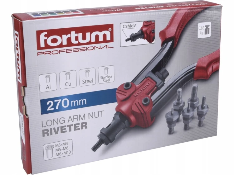 NITOWNICA DO NITONAKRĘTEK M3-M10 FORTUM PROFESIONALNA 270MM MINI MOCNA