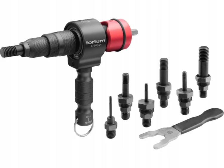 NITOWNICA NA WKRĘTARKĘ DO NITONAKRETEK M3-M12 ADAPTER PROFESJONALNA UCHWYT