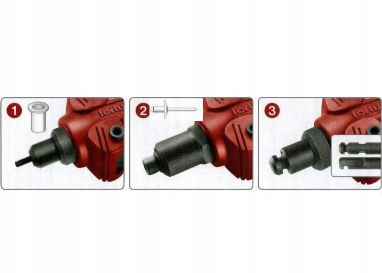 NITOWNICA DO NITÓW I NITONAKRETEK RĘCZNA UNIWERSALNA 2,4-6,4mm m3m10 3w1
