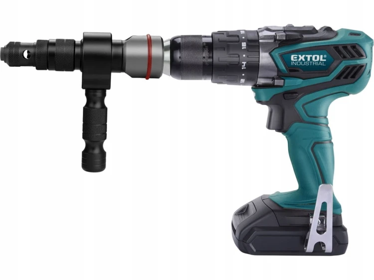 NITOWNICA ADAPTER NA WKRĘTARKĘ DO NITÓW 2,4-6,4mm PROFESJONALNA WALIZKA
