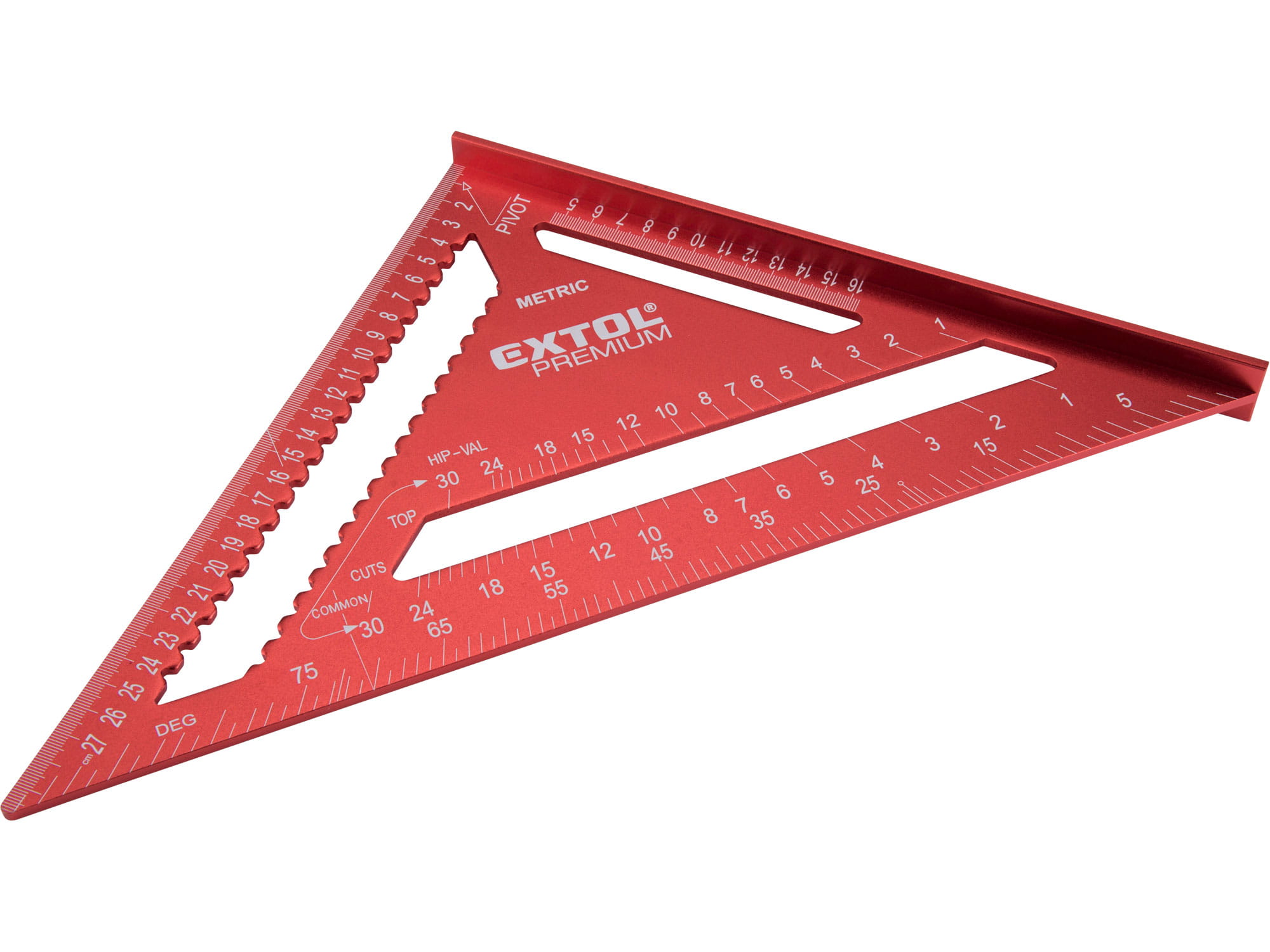 Kątownik stolarski ciesielski 300mm Aluminiowy ze stopką 30x30 przymiar EXTOL PREMIUM
