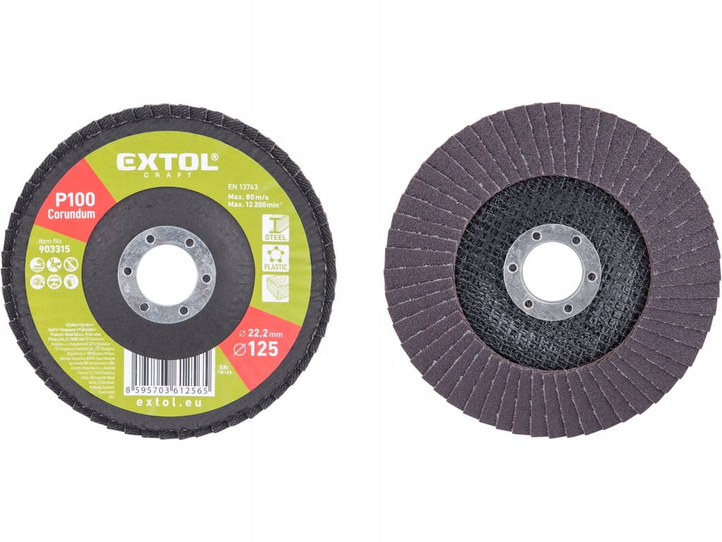 Tarcza Listkowa 125 mm P100 Do Szlifowania Metalu Stali Drewna