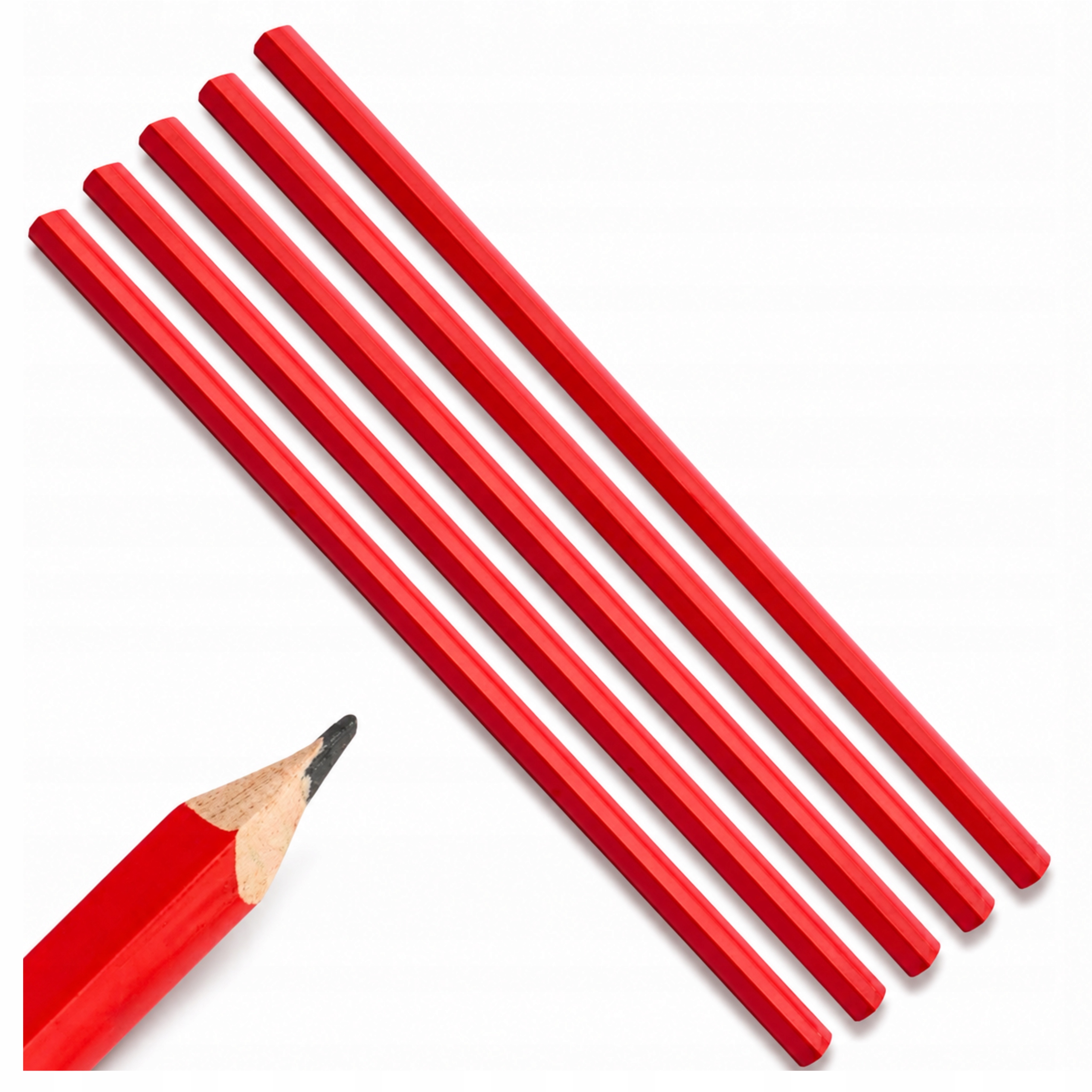 olowek-budowlany-stolarski-czerwony-240mm-grafit-hb-zestaw-5-szt