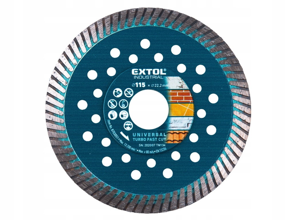 TARCZA DIAMENTOWA TURBO 115mm do ciecia żelbetu betonu kostki krawężników