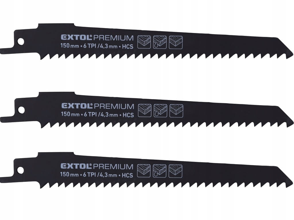 BRZESZCZOT DO PIŁY SZABLASTEJ LISICY DO DREWNA 150 mm 6TPI 3 szt